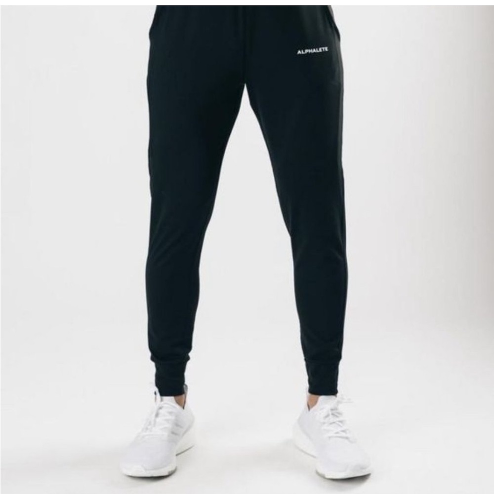 NEW Alphalete Men's PREMIUM V2 JOGGER BLACK - Picture 3 of 10